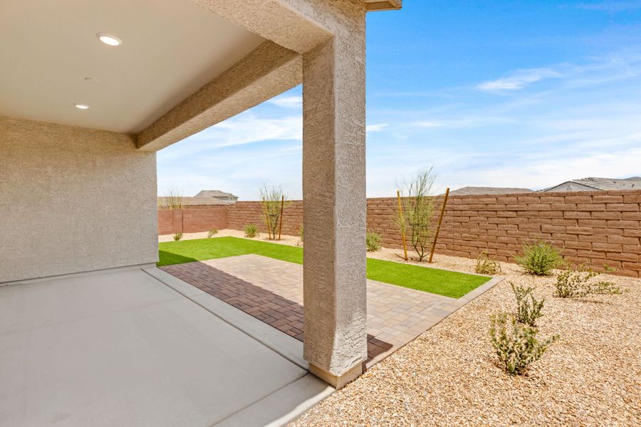 Exterior details and patio area of a home in Oasis At Rocking K, Vail (Image 10).