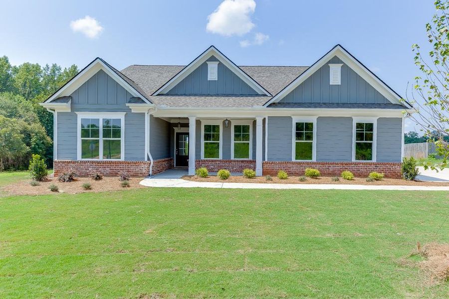 Front exterior of a new home in , Jefferson, GA, highlighting curb appeal (Image 2).