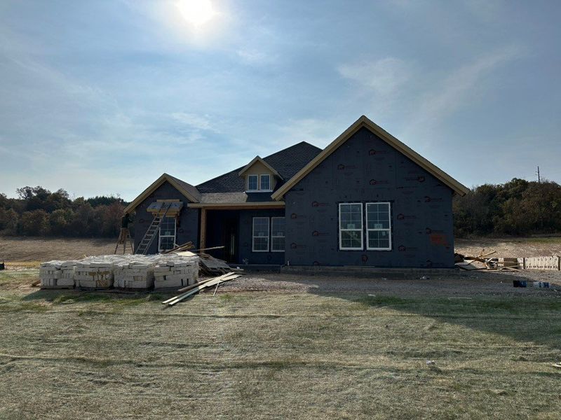 In-progress construction of a new home in Eagle Ridge Estates, Weatherford, TX (Image 3). In-progress construction of a new home in Eagle Ridge Estates, Weatherford, TX (Image 3).