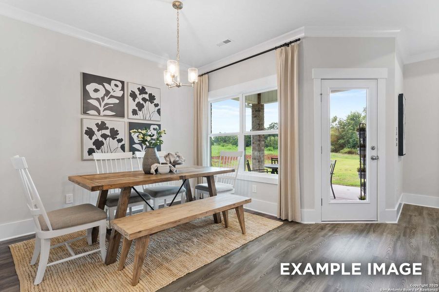 Furnished interior view inside a new home in Hickory Ridge, Elmendorf (Image 3).