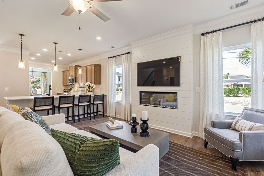 Furnished interior view inside a new home in Lemon Springs Estates, Sanford (Image 9).