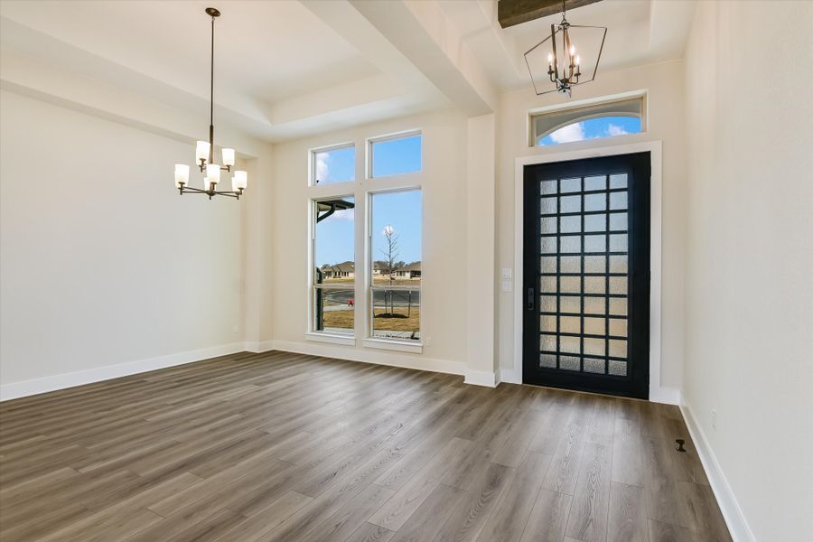 Representative unfurnished interior of a home built from the Avalon by Giddens Homes in Scofield Farms Estates, Georgetown (Image 209).