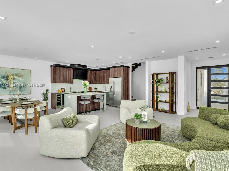 Furnished interior view inside a new home in , Dania Beach (Image 50).