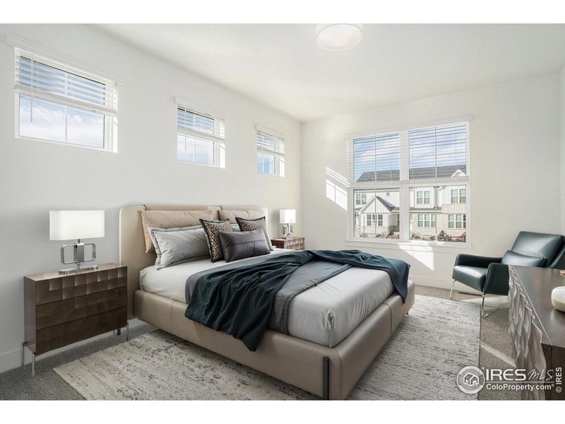 Furnished interior view inside a new home in , Loveland (Image 4). Furnished interior view inside a new home in , Loveland (Image 4).