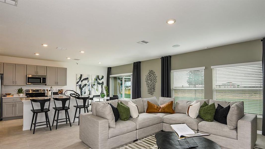 Furnished interior view inside a new home in Waterstone, Groveland (Image 6).