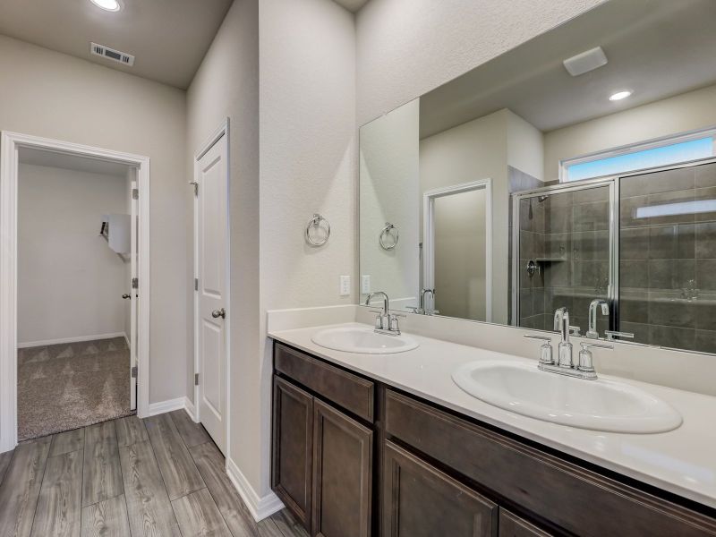 Furnished interior view inside a new home in Turner's Crossing - Americana Collection, Buda (Image 4).