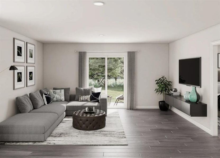 Furnished interior view inside a new home in Courtland Place, Cleburne (Image 6).