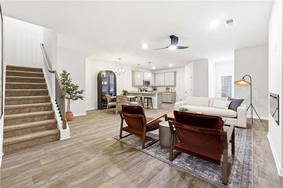 Furnished interior view inside a new home in Concord Oaks, Powder Springs (Image 9).