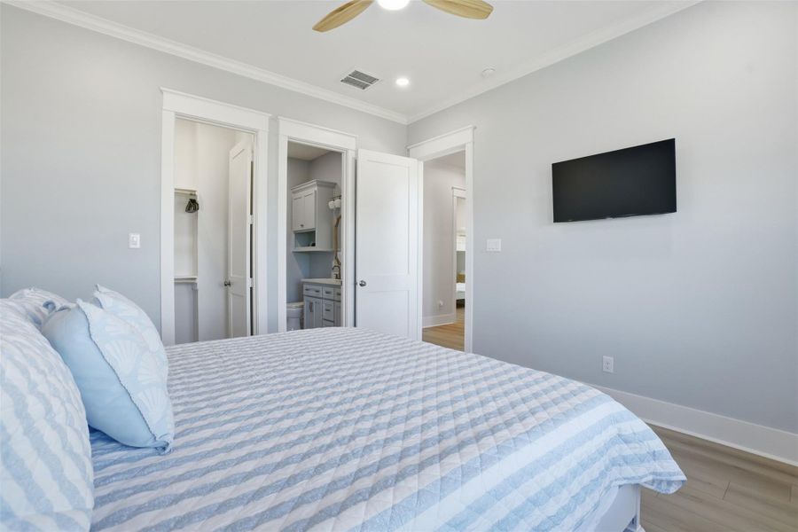 Furnished interior view inside a new home in , Galveston (Image 12).