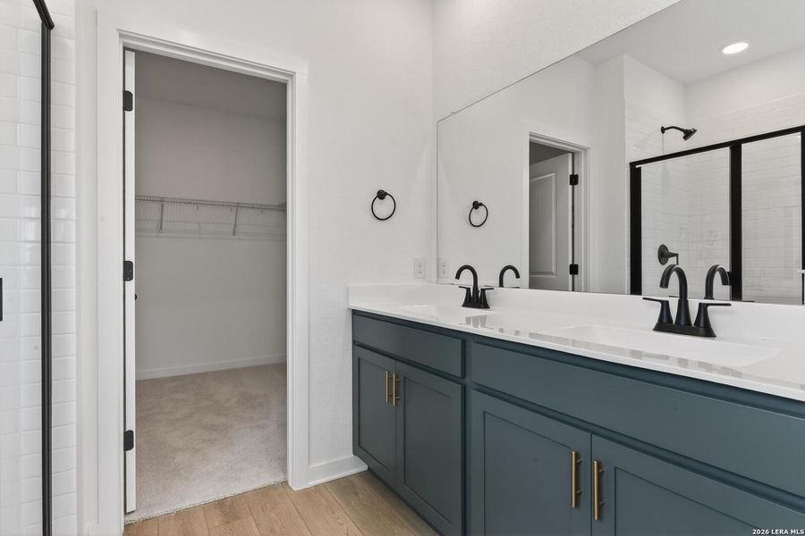 Furnished interior view inside a new home in Hennersby Hollow, San Antonio (Image 8).