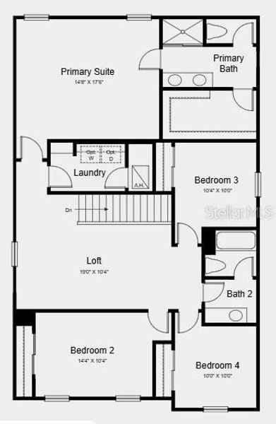 2D floor plan layout of this home in Coasterra Community Group Page, Palmetto, FL (Image 2). 2D floor plan layout of this home in Coasterra Community Group Page, Palmetto, FL (Image 2).