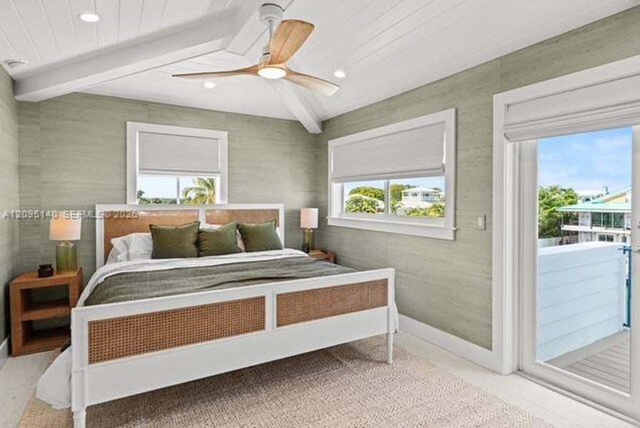 Furnished interior view inside a new home in , Islamorada, Village of Islands (Image 48).