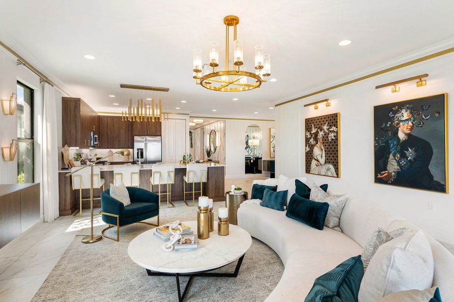 Representative furnished interior of a home built from the Monacello by GL Homes in Valencia Parc at Riverland, Port St. Lucie (Image 9).