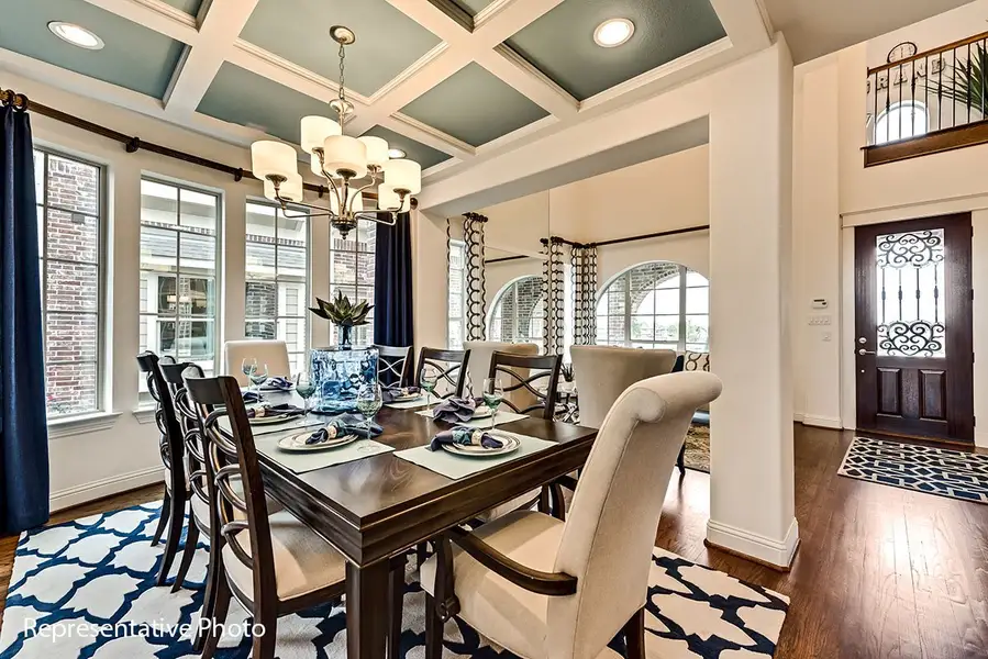 Representative furnished interior of a home built from the Alexandria II by Grand Homes in Grand Oaks, Celina (Image 6).