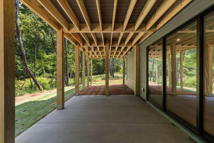 In-progress construction of a new home in Aster, Roswell, GA (Image 94).