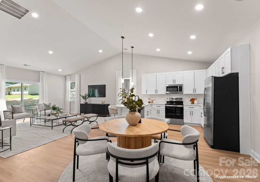 Furnished interior view inside a new home in , Charlotte (Image 7).