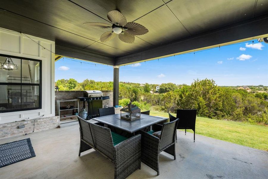 Exterior details and patio area of a home in , Bluff Dale (Image 22).