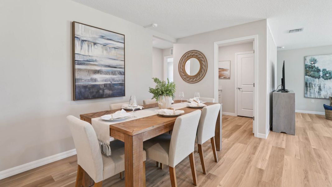 Representative furnished interior of a home built from the LAKESIDE by D.R. Horton in Sunset Hills, Summerfield (Image 12).