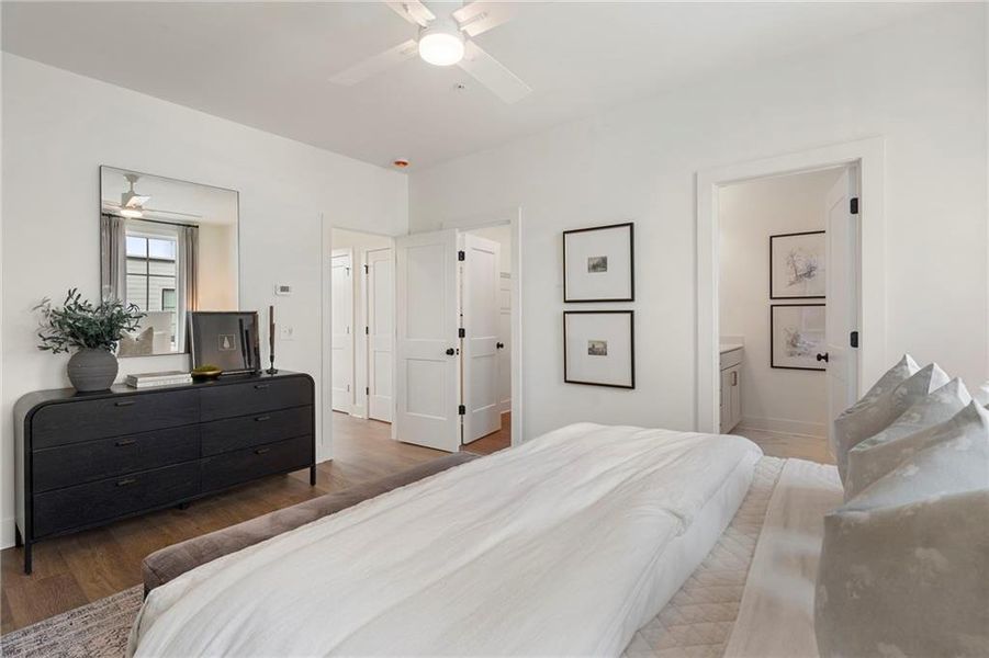 Furnished interior view inside a new home in , Atlanta (Image 30). Furnished interior view inside a new home in , Atlanta (Image 30).