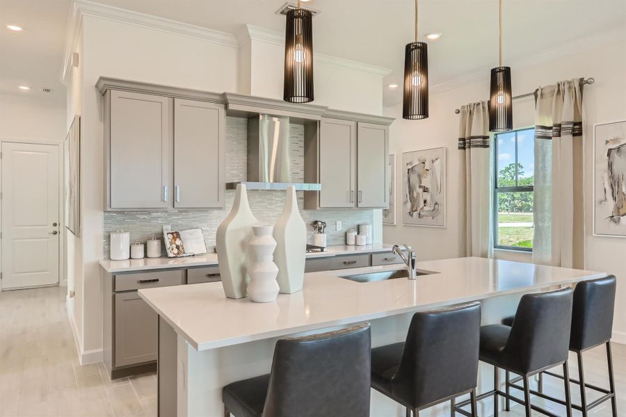 Furnished interior view inside a new home in Tesoro Club, Port St. Lucie (Image 5).