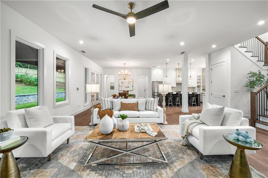 Furnished interior view inside a new home in , Powder Springs (Image 7).