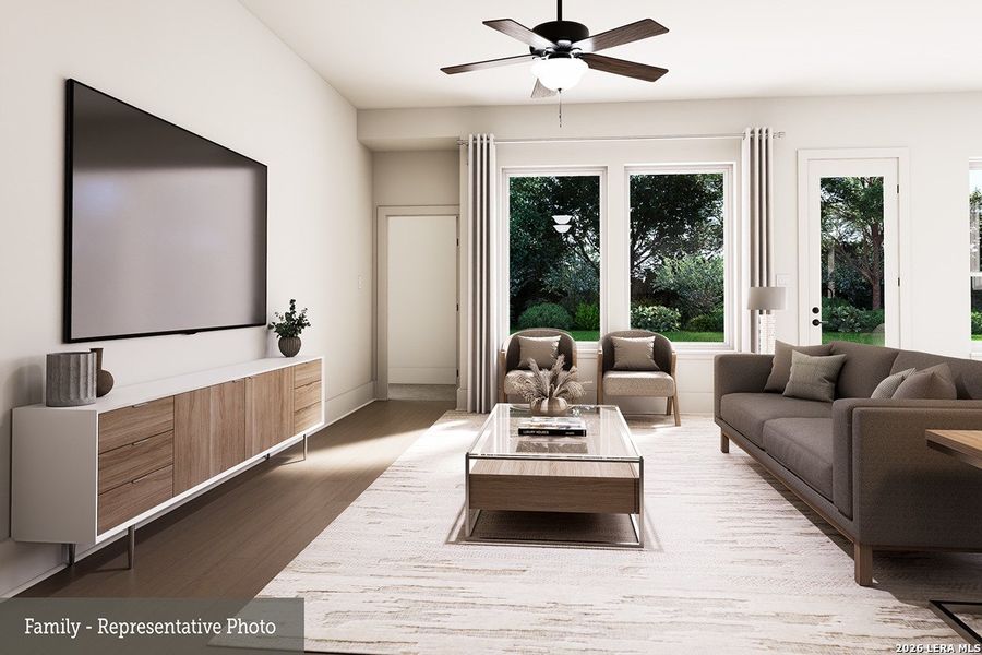 Furnished interior view inside a new home in , New Braunfels (Image 5).