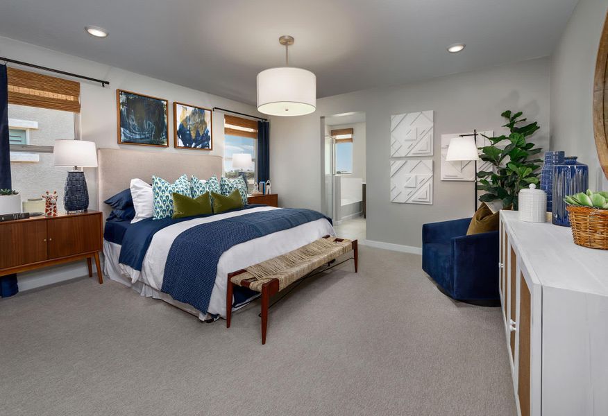 Primary Bedroom | Aspen | Sunrise - Canyon Series | Surprise, AZ | Landsea Homes