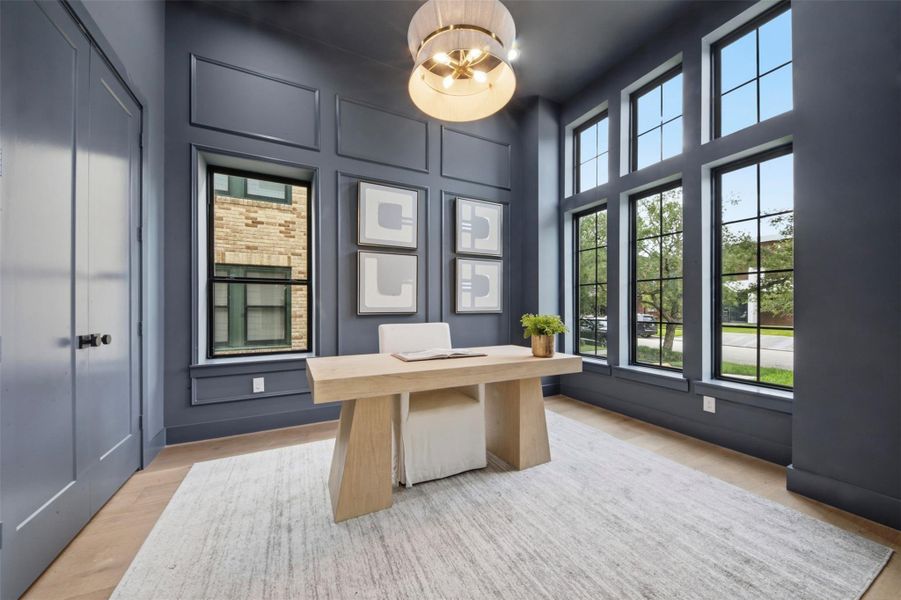 Furnished interior view inside a new home in , Houston (Image 11).