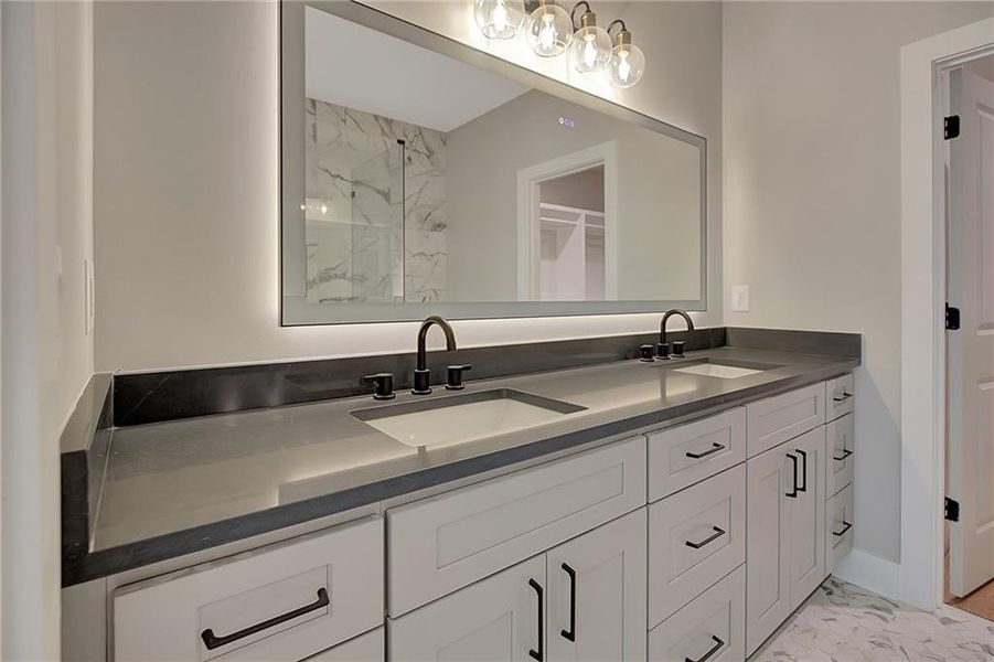 Furnished interior view inside a new home in , Atlanta (Image 15).