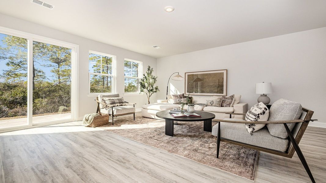 Furnished interior view inside a new home in Heron Pointe, Myrtle Beach (Image 17). Furnished interior view inside a new home in Heron Pointe, Myrtle Beach (Image 17).
