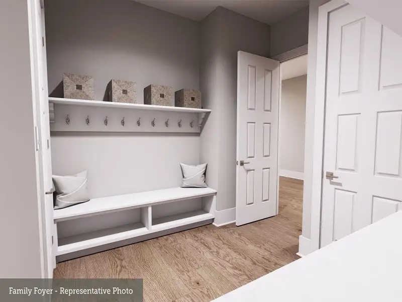 Furnished interior view inside a new home in The Woodlands Hills 70’, Willis (Image 7).