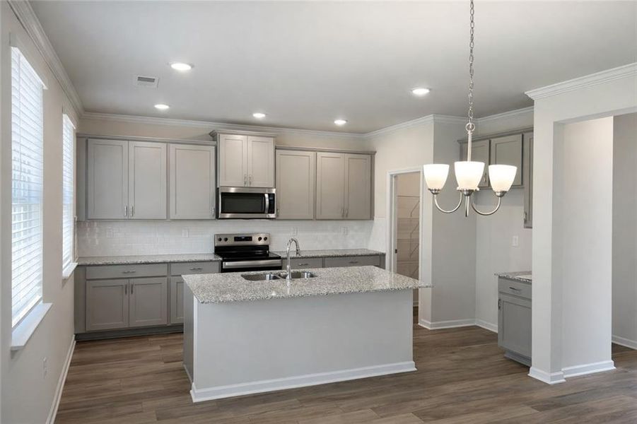 Furnished interior view inside a new home in Stonegate, Atlanta (Image 8).