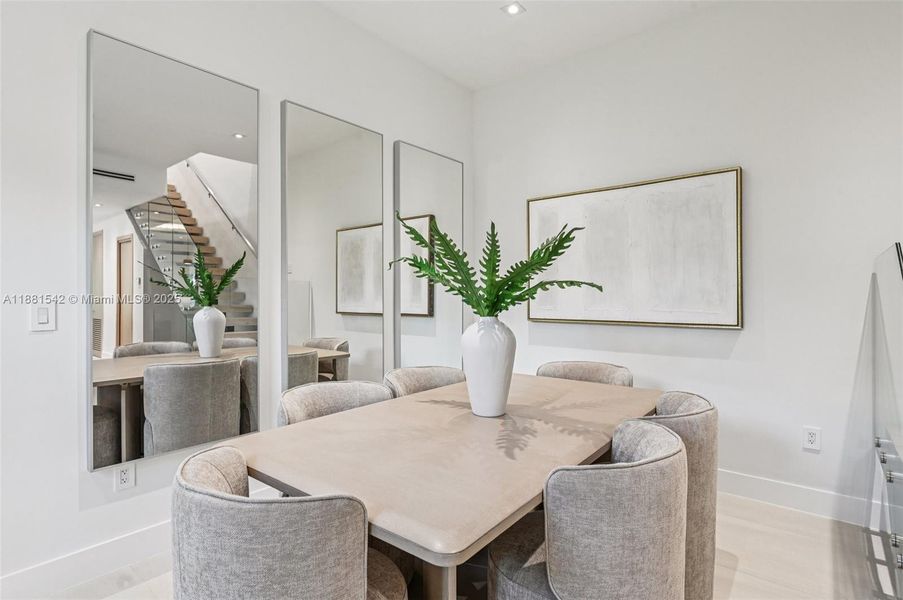 Furnished interior view inside a new home in , Miami (Image 10).