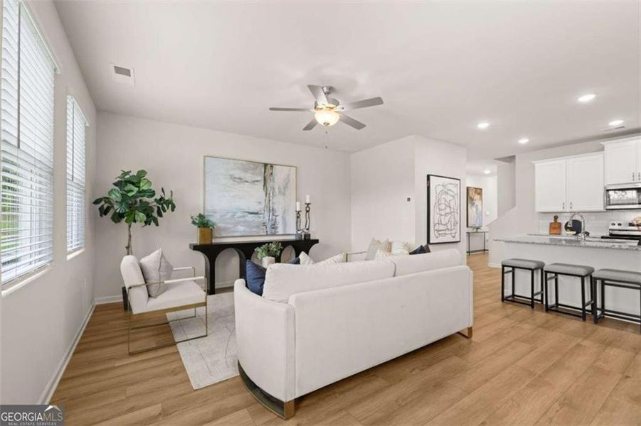 Furnished interior view inside a new home in Cascade Ridge at Niskey Lake, Atlanta (Image 8).