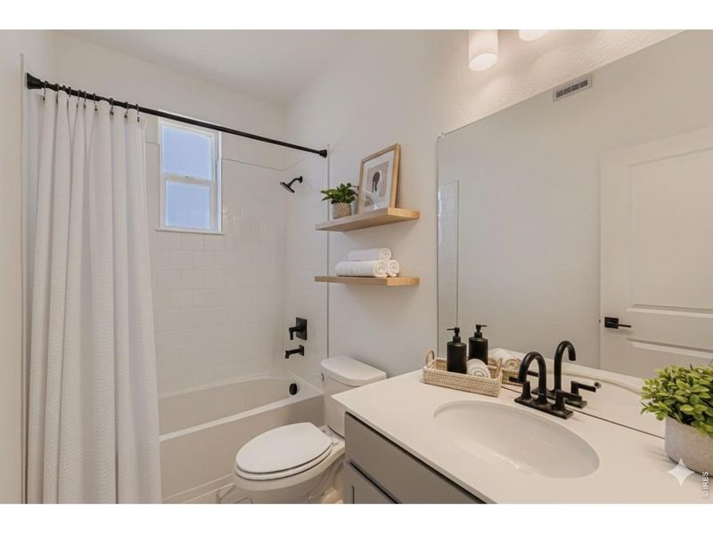 Furnished interior view inside a new home in Parkside West at Baseline, Broomfield (Image 9).