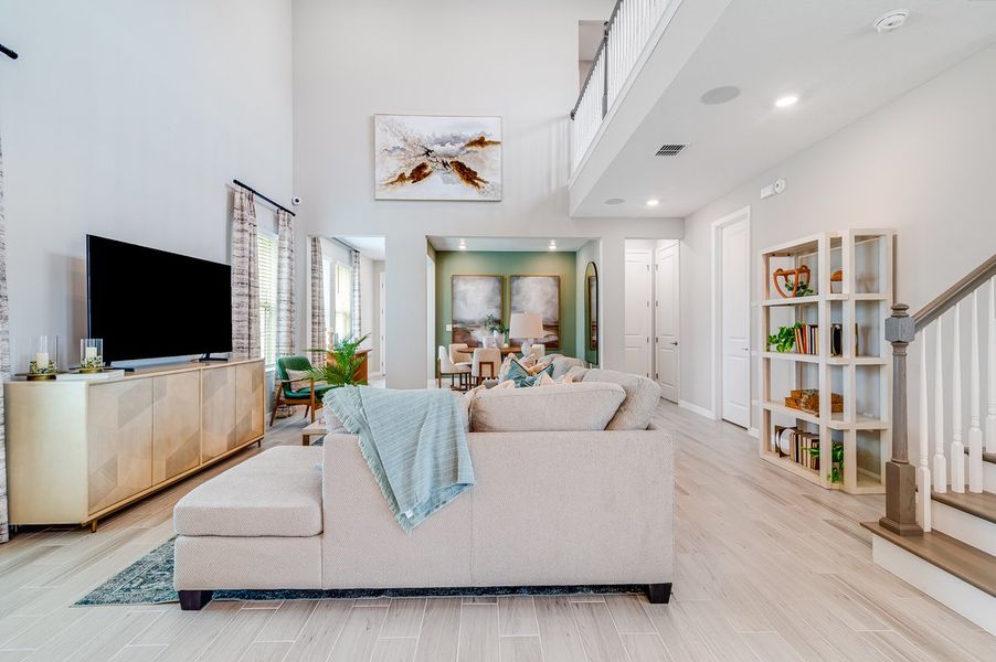 Furnished interior view inside a new home in The Waters at Center Lake Ranch, St. Cloud (Image 23).