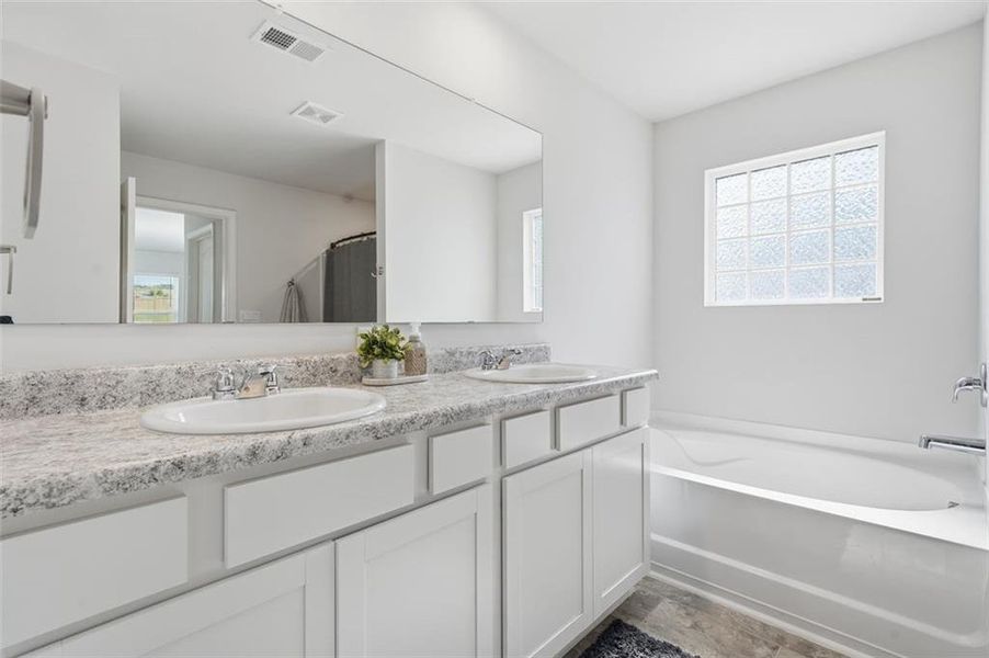 Furnished interior view inside a new home in , Dallas (Image 14).