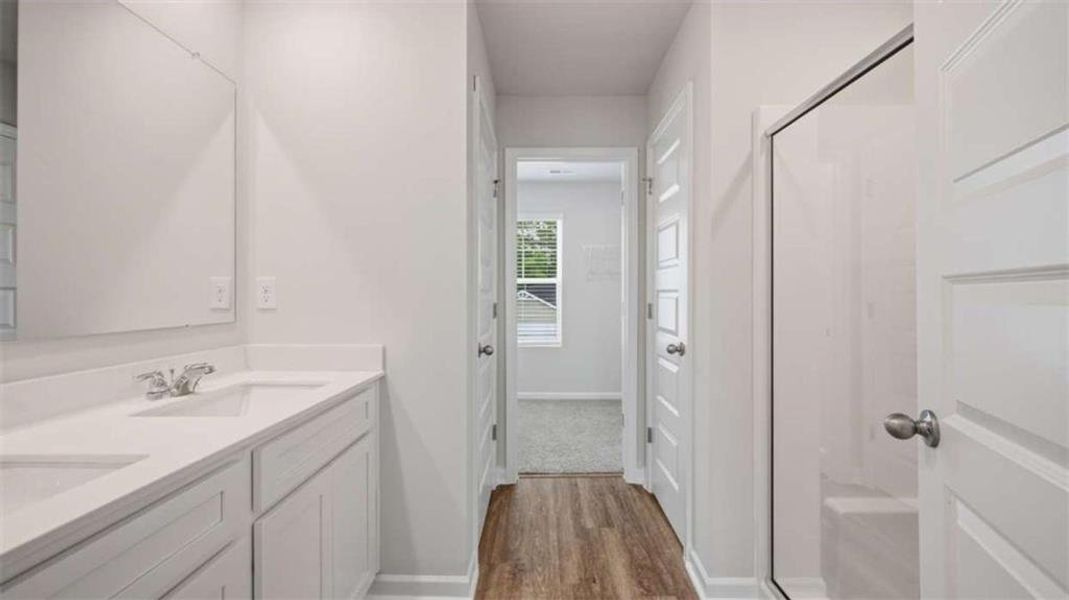 Furnished interior view inside a new home in Willowbrook, Winder (Image 7). Furnished interior view inside a new home in Willowbrook, Winder (Image 7).