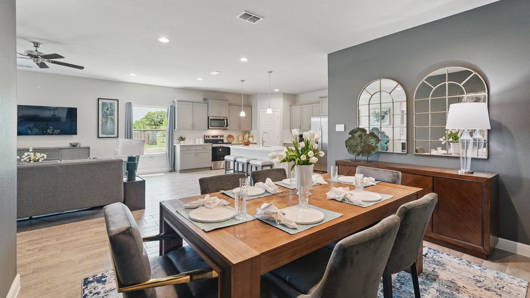 Furnished interior view inside a new home in Eden Ranch, Arlington (Image 12).