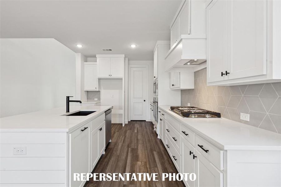 You'll love the stylish finishes, functional layout and wonderful space that this chef's kitchen offers! REPRESENTATIVE PHOTO You'll love the stylish finishes, functional layout and wonderful space that this chef's kitchen offers! REPRESENTATIVE PHOTO