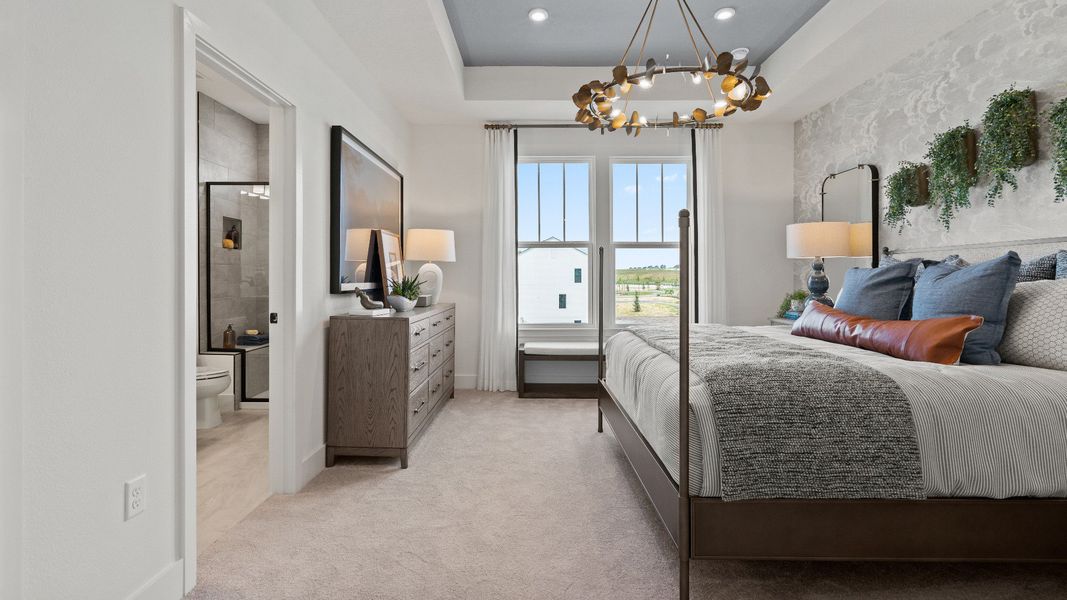 Furnished interior view inside a new home in Parkview at Hamlin, Winter Garden (Image 29).