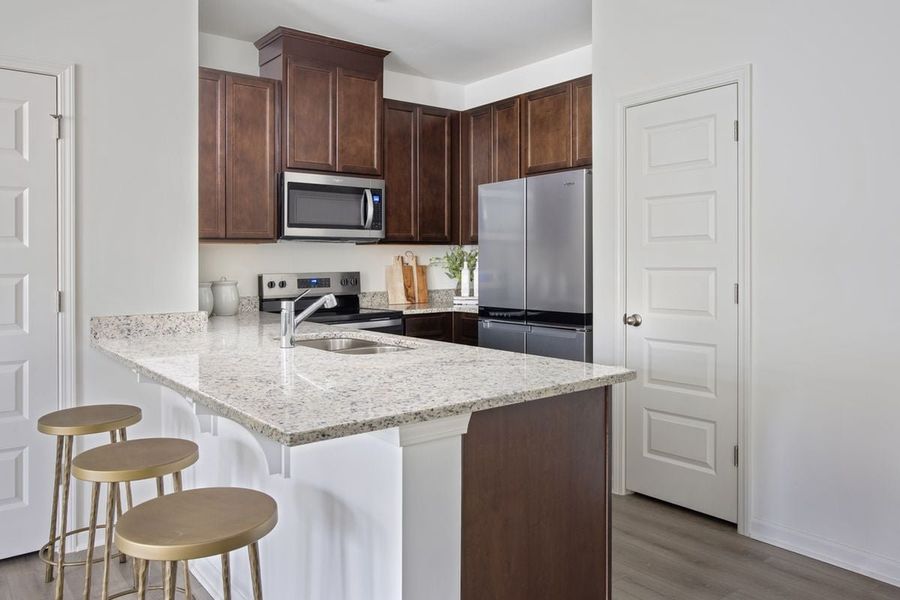 Representative furnished interior of a home built from the 1155 by KB Home in Richland Reserve, Raleigh (Image 4).