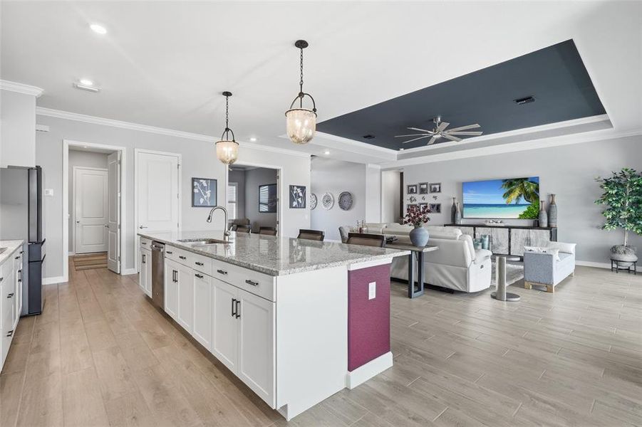 Furnished interior view inside a new home in , Punta Gorda (Image 15).