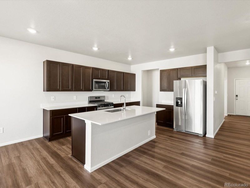 Furnished interior view inside a new home in Poudre Heights: The Lakes Collection, Windsor (Image 10).