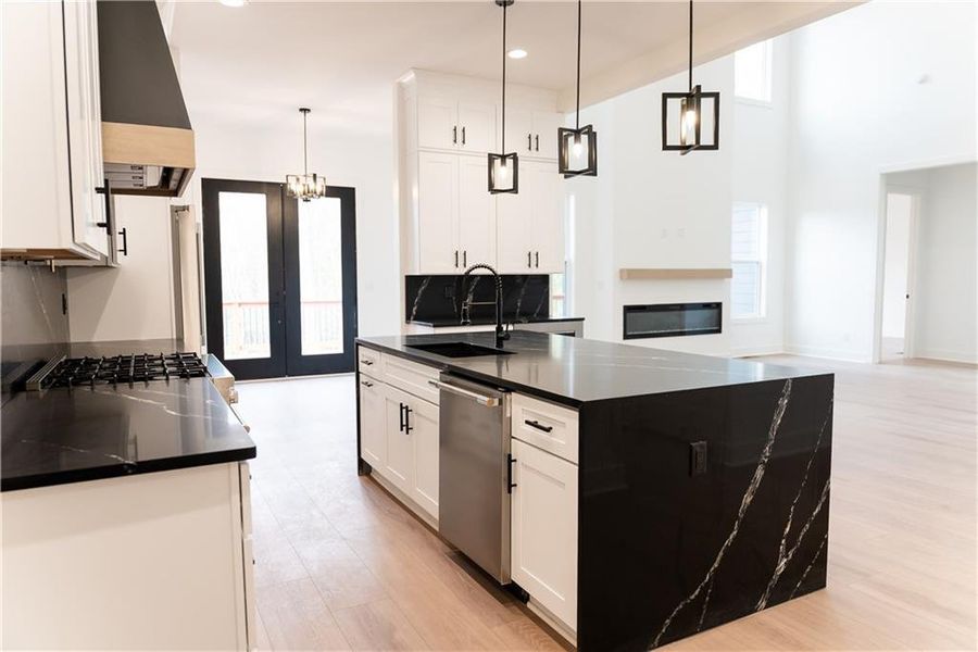 Furnished interior view inside a new home in , Atlanta (Image 40).