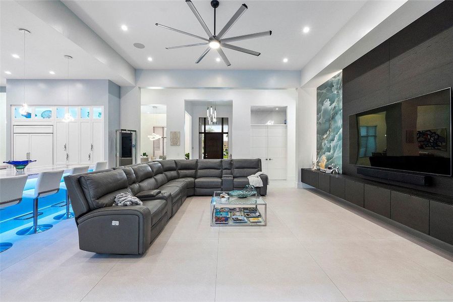 view of great room, towards entry