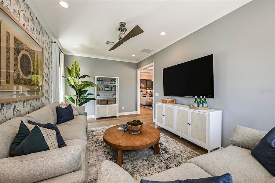 Furnished interior view inside a new home in , Lakewood Ranch (Image 15). Furnished interior view inside a new home in , Lakewood Ranch (Image 15).