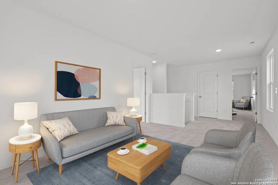 Furnished interior view inside a new home in Saddlebrook Ranch, Schertz (Image 3). Furnished interior view inside a new home in Saddlebrook Ranch, Schertz (Image 3).