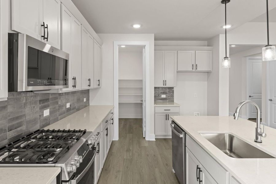 Furnished interior view inside a new home in Discovery Collection at Painted Tree Village, McKinney (Image 7). Furnished interior view inside a new home in Discovery Collection at Painted Tree Village, McKinney (Image 7).