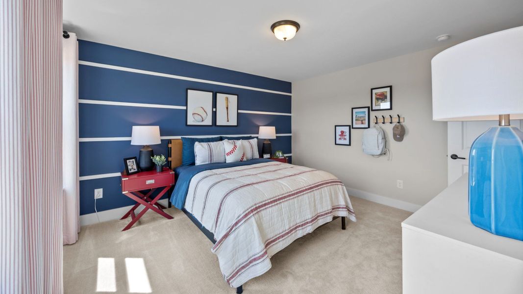 The Jordan Plan by DRB Homes in Farms at Bellingham, Mooresville, NC - Bedroom 1 The Jordan Plan by DRB Homes in Farms at Bellingham, Mooresville, NC - Bedroom 1